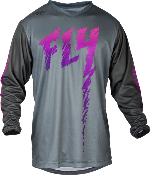 FLY RACING Youth F 16 Jersey in Grey/Charcoal/Pink - Part Number 377-220YL