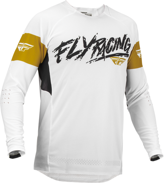 FLY RACING Evolution Dst L.E. Brazen Jersey - White/Gold/Black - Small