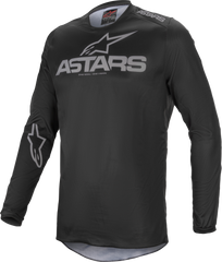 Alpinestars Fluid Graphite Jersey Black/Dark Grey 3XL - Advanced Moisture-Wicking Comfort