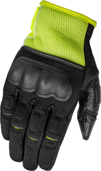 FLY RACING Coolpro Force Gloves Black/Hi Vis Small - 476-4128S