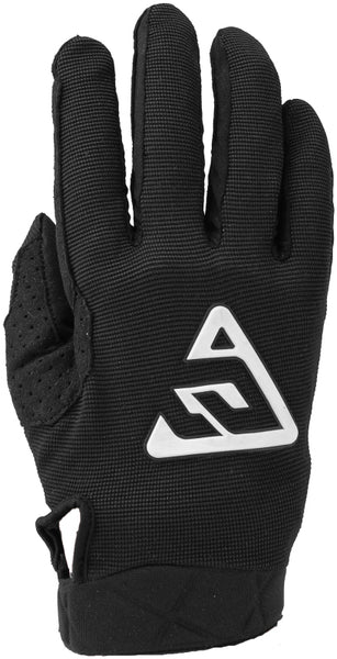 Answer 25 Peak Gloves Black/White Youth - Medium