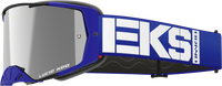 EKS BRAND Lucid Caliber Goggle - Royal Blue with Silver Mirror Lens