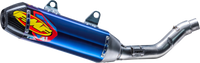 FMF 045695 4.1 RCT Anodized Titanium Slip-On with Carbon Cap