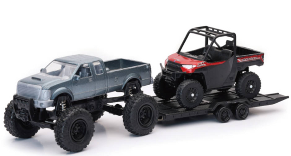 NEW-RAY 50076 Replica 4x4 Truck/UTV Pickup Truck & Polaris Ranger