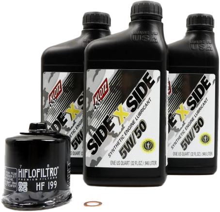 KLOTZ Side X Side Oil Change Kit 5W50 with Oil Filter KU-102