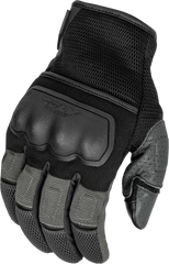 FLY RACING Coolpro Force Gloves Black/Grey Large - Part #476-4126L