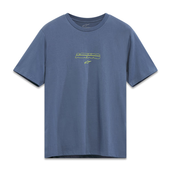 Alpinestars Bold Type Back Csf SS Tee Slate Blue 2X - Comfortable and Stylish