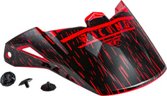 Kinetic K120 Helmet Visor Red/Black