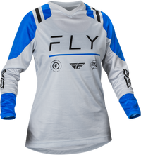 FLY RACING Women's F 16 Jersey - Arctic Grey/Blue - Part Number 377-8202X