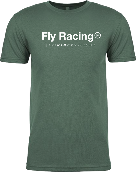 FLY RACING Trademark Tee in Forest Green Heather - Part #354-0315M