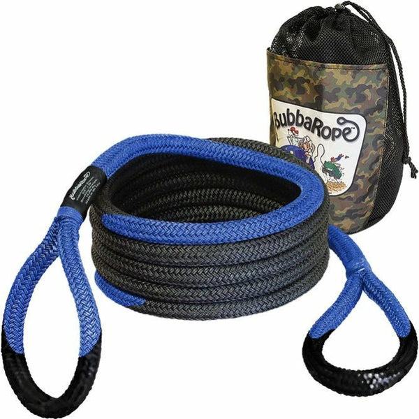 BUBBA ROPES 176653BL 5/8" x 20' Sidewinder UTV Recovery Rope with Blue Eyes