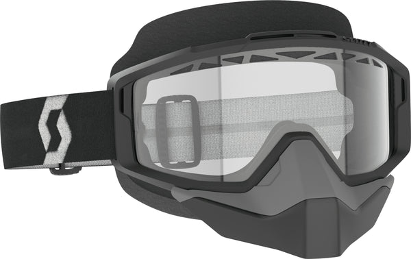 SCOTT Split OTG Snowcross Goggle Black/White Clear Lens - Part Number 285543-1007043