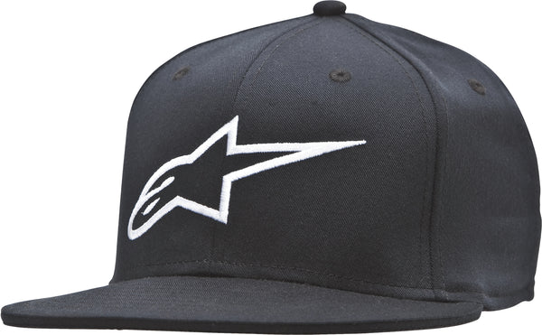 ALPINESTARS Ageless Flat Bill Hat Black/White Lg/Xl - Part Number 1035-81015-1020-L/XL