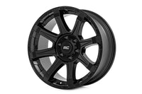 Rough Country | Rough Country 81 Series Wheel | One-Piece | Semi Gloss Black | 20x9 | 5x5.5 | 0mm | 81200914A