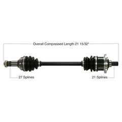 TYTANEUM OE Replacement CV Axle for Arctic Cat Front Left - Part 813-0010