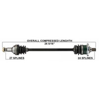 TYTANEUM OE Replacement CV Axle for Arctic Cat - Front Left/Rear Left (Part Number: 813-0012)