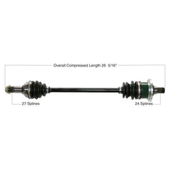 TYTANEUM OE Replacement CV Axle for Arctic Cat Front Right - Part 813-0013