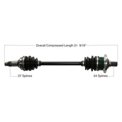 TYTANEUM OE Replacement CV Axle for Arctic Cat Front Right - Part 813-0016