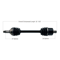 TYTANEUM OE Replacement CV Axle - Arctic Cat Rear Left/Right 813-0023