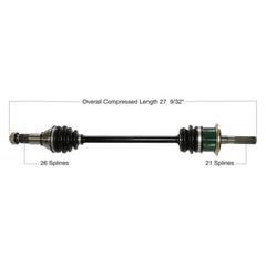 TYTANEUM OE Replacement CV Axle for Can-Am Front Right - Part 813-0029