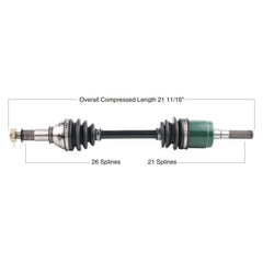 TYTANEUM OE Replacement CV Axle for Can-Am Front Right - Part 813-0032