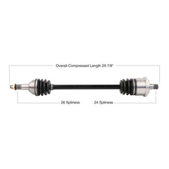 TYTANEUM OE Replacement CV Axle - Can-Am Rear Left/Right 813-0034