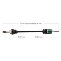 TYTANEUM OE Replacement CV Axle for Can-Am Front Right - Part Number 813-0035