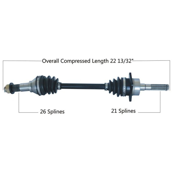 TYTANEUM OE Replacement CV Axle for Can-Am - Front Right (Part Number: 813-0039)