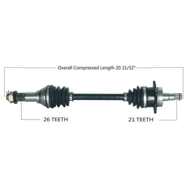 TYTANEUM OE Replacement CV Axle for Can-Am Front Left - Part 813-0040