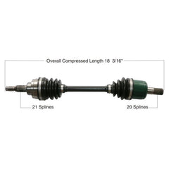 TYTANEUM OE Replacement CV Axle 813-0068 for Honda