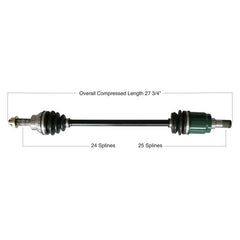 TYTANEUM OE Replacement CV Axle for Honda Front Left - Part 813-0072