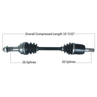 TYTANEUM OE Replacement CV Axle for Honda Front Right - Part Number 813-0076