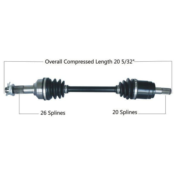 TYTANEUM OE Replacement CV Axle for Honda - Front Right (Part Number: 813-0077)