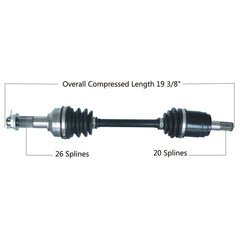 TYTANEUM OE Replacement CV Axle Front Left - Part Number 813-0079