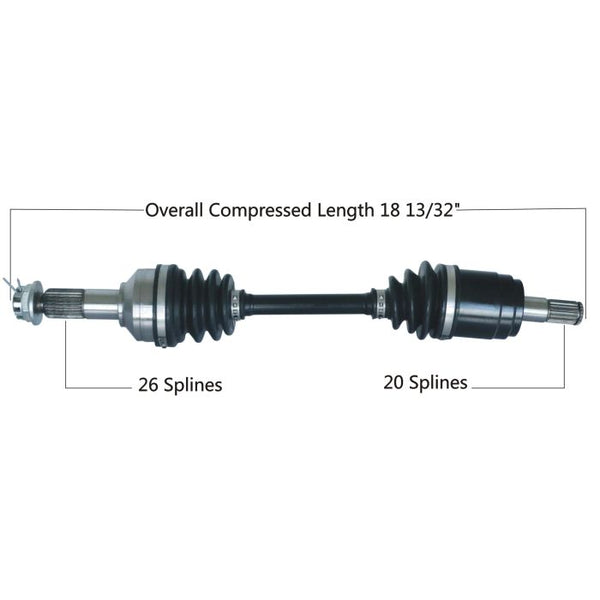 TYTANEUM OE Replacement CV Axle for Honda Front Left - Part Number 813-0080