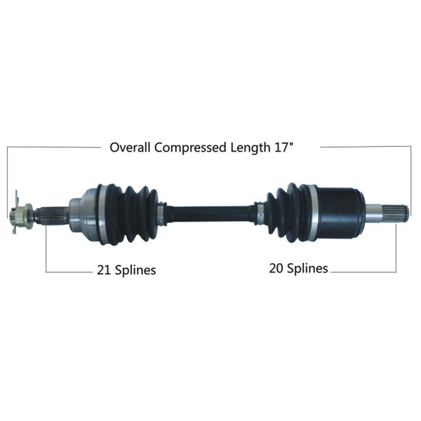 TYTANEUM OE Replacement CV Axle for Honda Front Left - Part 813-0082