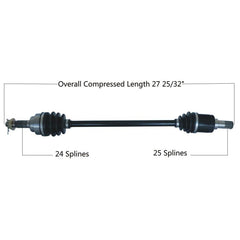 Tytaneum OE Replacement CV Axle for Honda - Front Left (Part Number: 813-0084)