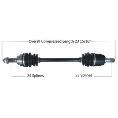 TYTANEUM OE Replacement CV Axle for Honda Front Right - Part Number 813-0085