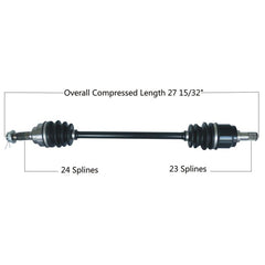 TYTANEUM OE Replacement CV Axle for Honda Rear Right - Part Number 813-0087