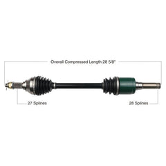 TYTANEUM OE Replacement CV Axle for John Deere Rear Left / Right - Part Number 813-0090