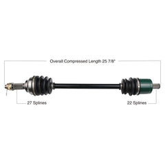 Tytaneum OE Replacement CV Axle for John Deere Front Left - Part 813-0092