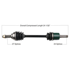 TYTANEUM OE Replacement CV Axle for John Deere Front Right - Part Number 813-0094