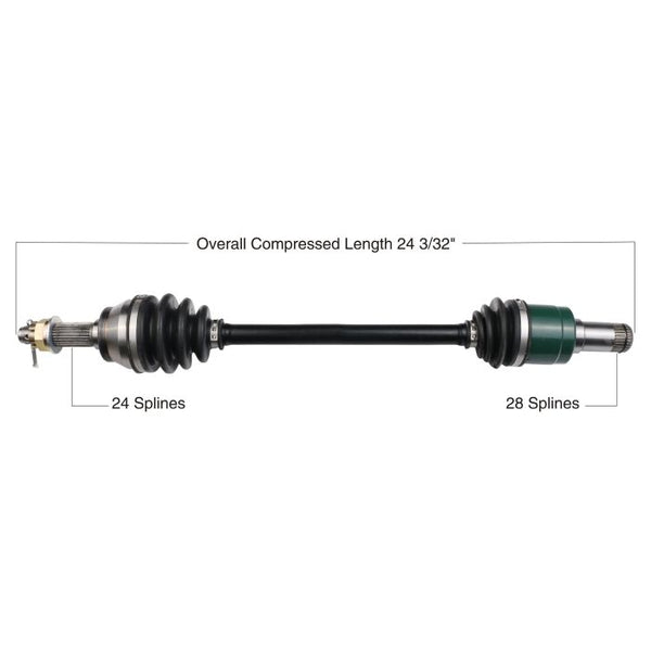 TYTANEUM OE Replacement CV Axle for John Deere Rear Left - Part Number 813-0101