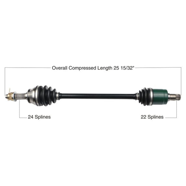 TYTANEUM OE Replacement CV Axle for John Deere - Front Left/Right (Part Number: 813-0102)