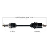 TYTANEUM OE Replacement CV Axle Kymco Front Right - Part 813-0123