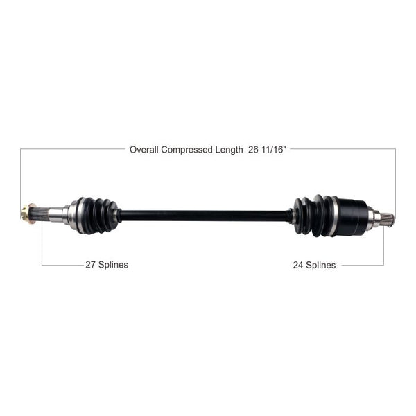 TYTANEUM OE Replacement CV Axle Front Right - Part #813-0124 for Kymco