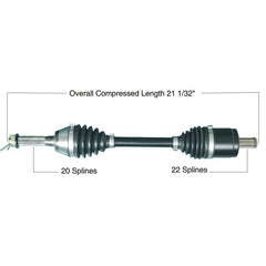 TYTANEUM OE Replacement CV Axle for Polaris Front Left / Right - Part 813-0131