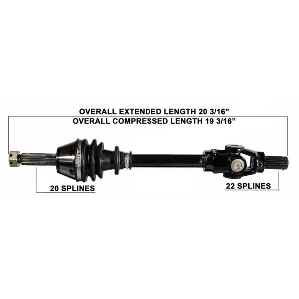 TYTANEUM CV Axle Replacement for Polaris - Rear Left/Right - Part 813-0135