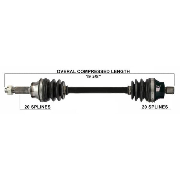 TYTANEUM OE Replacement CV Axle for Polaris Rear Left/Right - Part Number 813-0140