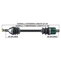 Tytaneum OE Replacement CV Axle for Polaris - Rear Left/Right - Part 813-0141